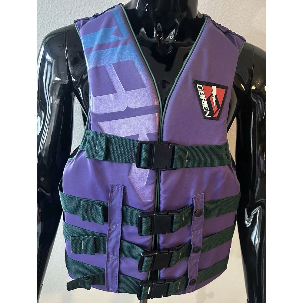 O’BRIEN 4 Belt Sport Life Boat Jacket Vest Sz X-Large Purple Competition Marine